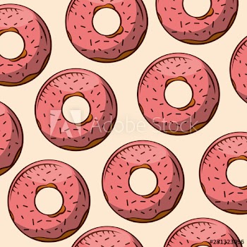 Donuts of bakery vector design