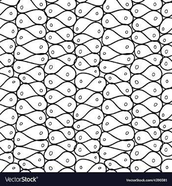 Doodle abstract mesh Seamless pattern vector image