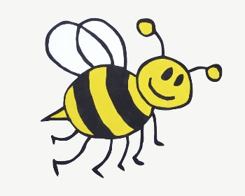 Doodle bee collage element psd | Free PSD - rawpixel