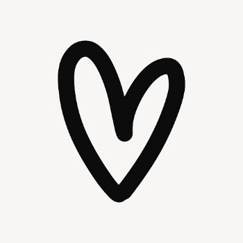 Doodle black heart, love collage | Free Vector - rawpixel