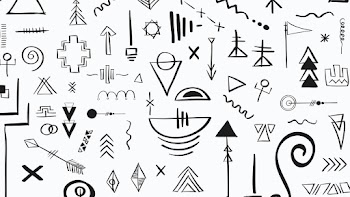 Doodle boho sketch pattern white background