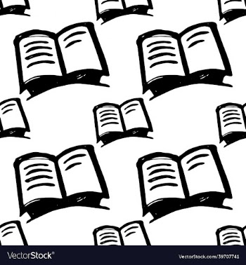 doodle book - seamless black and white