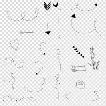 Doodle Drawing Line art , doodle arrow transparent background PNG clipart