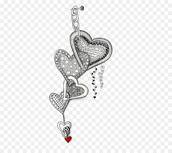 Doodle Drawing Love Coloring book Art - Zentangle 