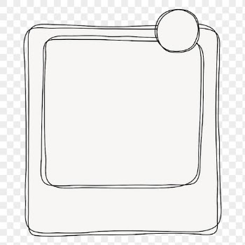 Doodle frame png, instant photo | Free PNG Sticker - rawpixel