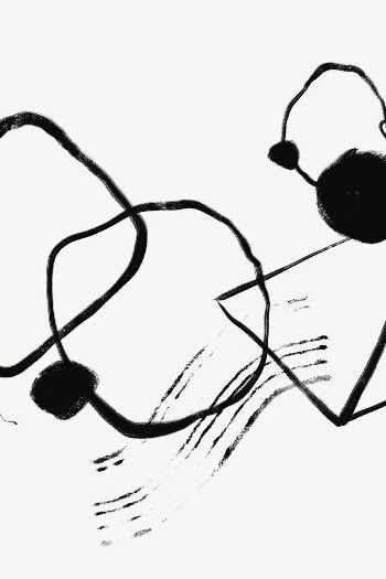 Doodle geometric shapes background, black | Free Photo - rawpixel