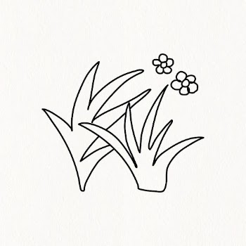 Doodle grass & flowers collage | Free Vector - rawpixel