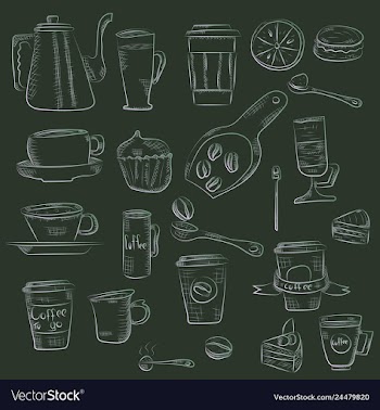 Doodle hand drawn pattern sketches isolated on vector image
