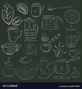 Doodle hand drawn pattern sketches isolated on vector image