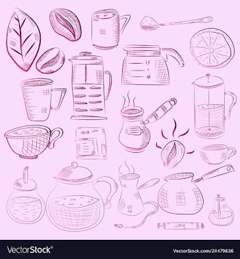Doodle hand drawn pattern sketches isolated on vector image