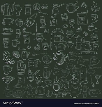 Doodle hand drawn pattern sketches isolated on vector image