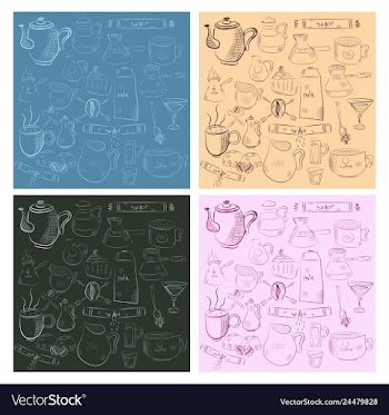 Doodle hand drawn pattern sketches isolated on vector image