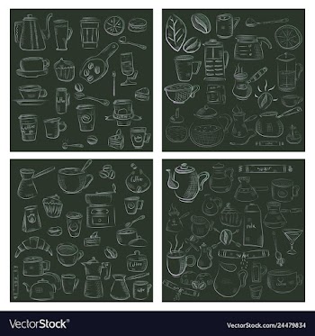 Doodle hand drawn pattern sketches isolated on vector image