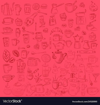 Doodle hand drawn pattern sketches isolated on vector image