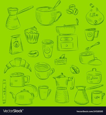 Doodle hand drawn pattern sketches isolated on vector image
