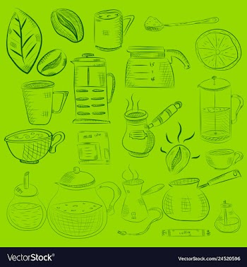 Doodle hand drawn pattern sketches isolated on vector image