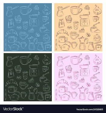 Doodle hand drawn pattern sketches isolated on vector image