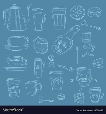Doodle hand drawn pattern sketches isolated on vector image
