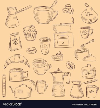 Doodle hand drawn pattern sketches isolated on vector image