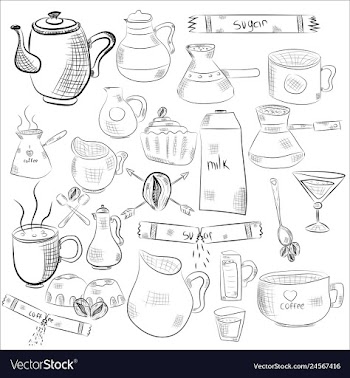 Doodle hand drawn pattern sketches isolated on vector image