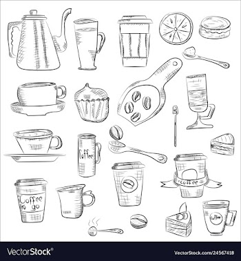 Doodle hand drawn pattern sketches isolated on vector image