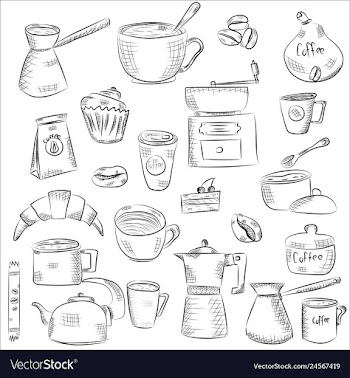 Doodle hand drawn pattern sketches isolated on vector image