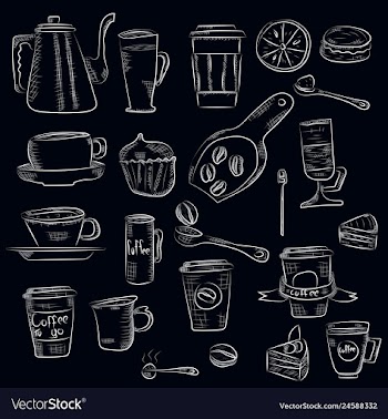 Doodle hand drawn pattern sketches isolated on vector image