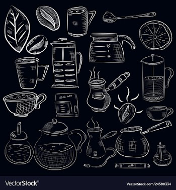 Doodle hand drawn pattern sketches isolated on vector image