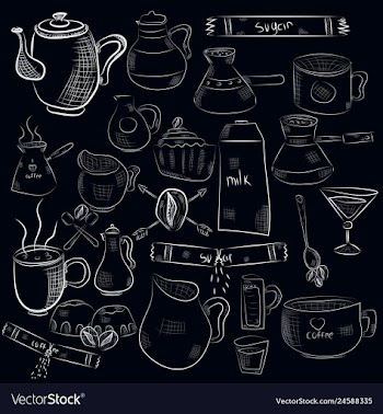 Doodle hand drawn pattern sketches isolated on vector image
