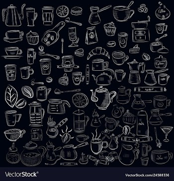 Doodle hand drawn pattern sketches isolated on vector image