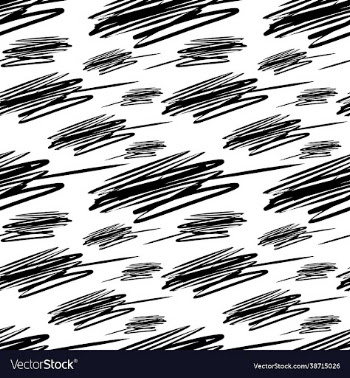 doodle handwriting seamless pattern black