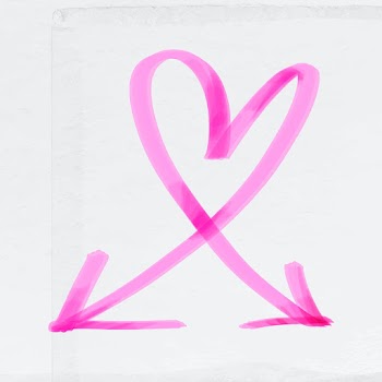Doodle highlight heart arrow vector in pink… | Free stock illustration | High Resolution graphic
