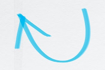 Doodle highlight left arrow vector in blue… | Free stock illustration | High Resolution graphic