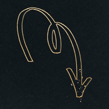Doodle highlight spiral arrow psd in gold… | Free stock illustration | High Resolution graphic