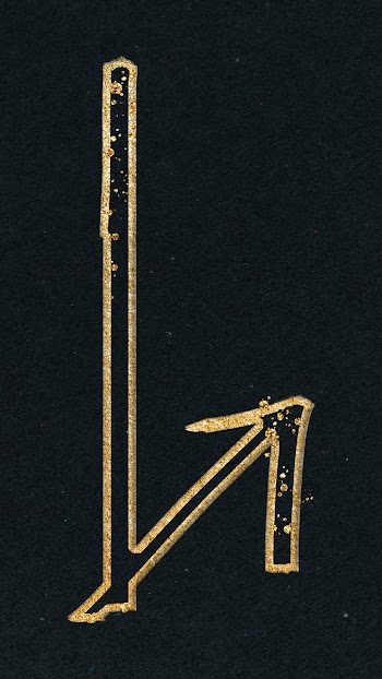 Doodle highlight up arrow psd in gold tone | Free stock illustration | High Resolution graphic