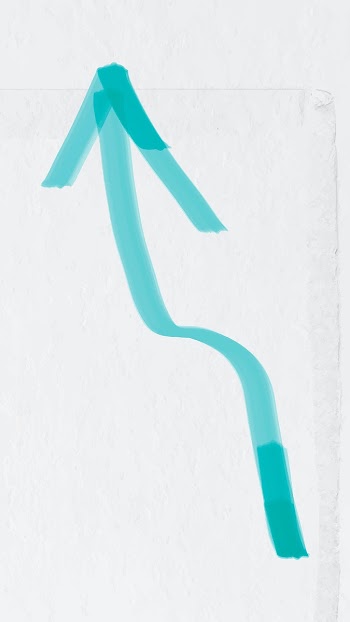 Doodle highlight up arrow vector in green… | Free stock illustration | High Resolution graphic