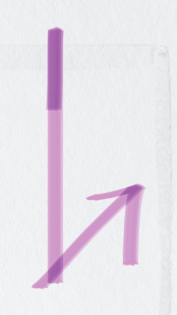 Doodle highlight up arrow vector in purple… | Free stock illustration | High Resolution graphic