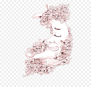 Doodle Invasion: Zifflins Coloring Book Drawing Adult - Creative moon 