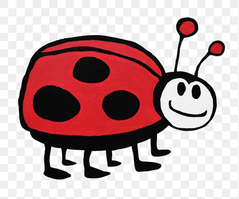 Doodle ladybug png sticker, transparent | Free PNG - rawpixel