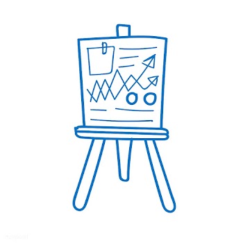 Doodle of business data analysis board | Free stock vector - 24490