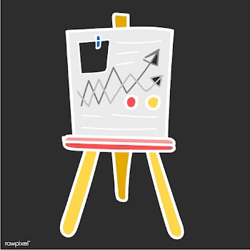 Doodle of business data analysis board | Free stock vector - 24535