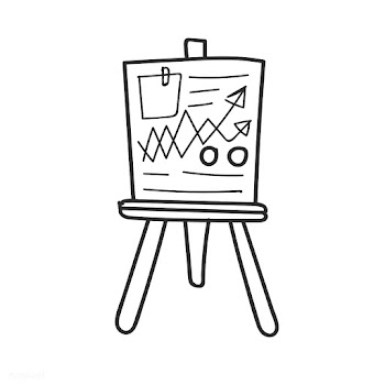 Doodle of business data analysis board | Free stock vector - 24595