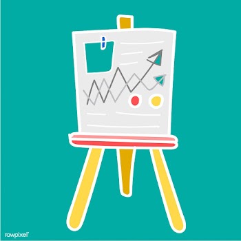Doodle of business data analysis board | Free stock vector - 24601