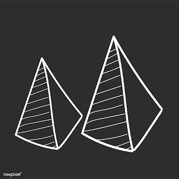 Doodle of business summary pyramid graph | Free stock vector - 24501