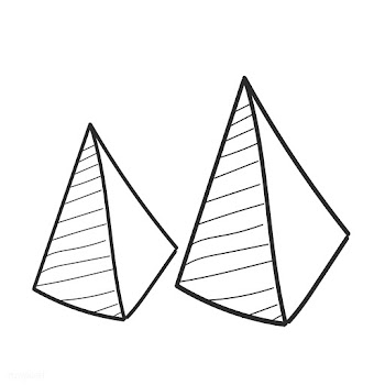 Doodle of business summary pyramid graph | Free stock vector - 24522