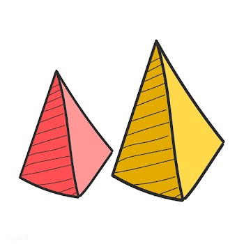 Doodle of business summary pyramid graph | Free stock vector - 24575