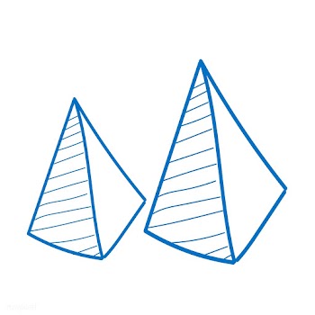 Doodle of business summary pyramid graph | Free stock vector - 24597