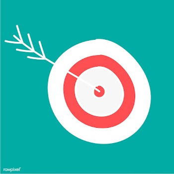 Doodle of dart board with arrow | Free stock vector - 24486