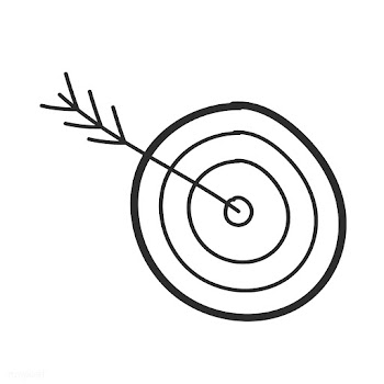 Doodle of dart board with arrow | Free stock vector - 24494