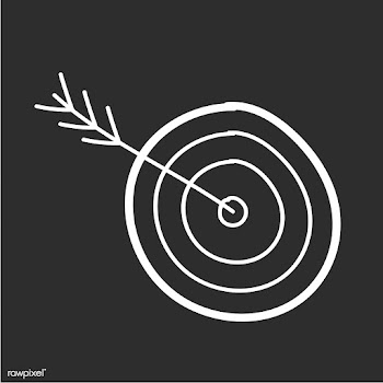 Doodle of dart board with arrow | Free stock vector - 24499